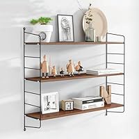 Amazon|FiveLn ウォールシェルフ 壁を傷つけない 壁掛け棚 3段 幅60 Amazon|FiveLn ウォールシェルフ 壁を傷つけない 壁掛け棚 3段 幅60